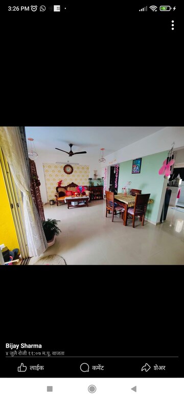 Living Room in 2 BHK Apartment at Magarpatta Daffodils Apartment, Hadapsar – for Sale