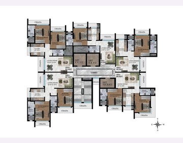 Floor Plan in 1 BHK Apartment at Madhur Milan Apartment, Mulund West – for Sale