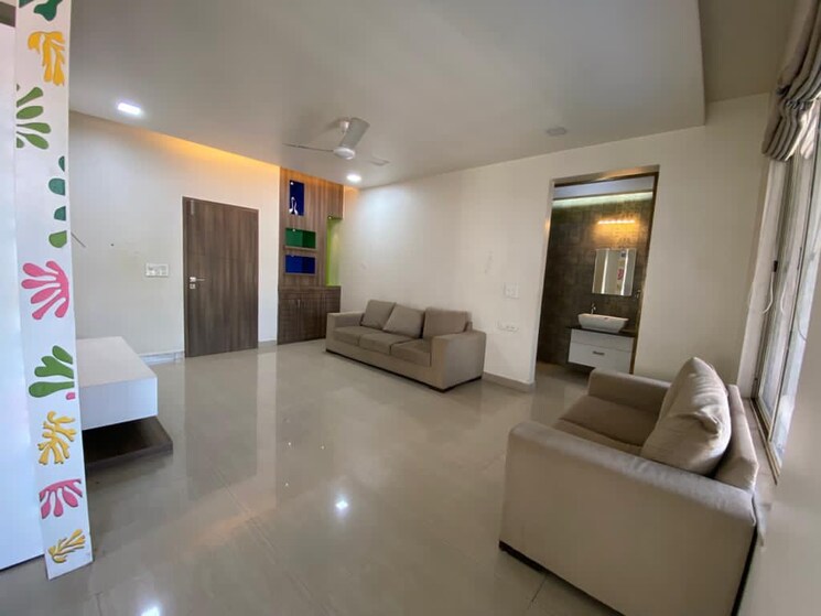 Living Room, sharada-alliance-akashparv 3 Bedroom 2200 Sq.Ft. Apartment In Bavdhan Pune 7410424