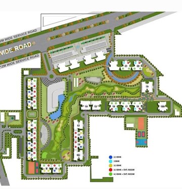Master Plan in 3.5 BHK Apartment at M3M Golf Hills, Sector 79 – for Sale