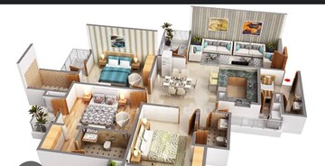 Living Room in 3.5 BHK Apartment at Kharar Road – for Sale