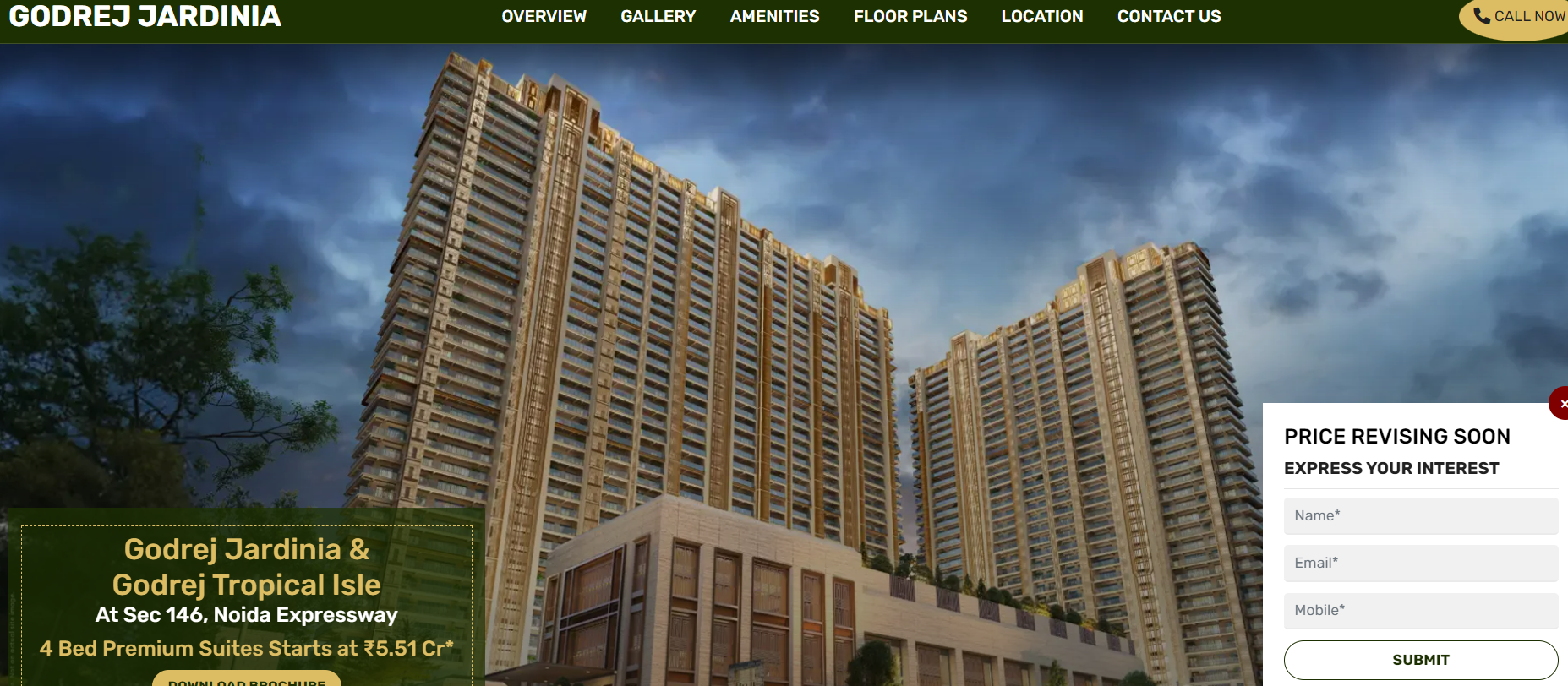 4 BHK Apartment For Resale in Godrej Jardinia Sector 146 Noida  7413320