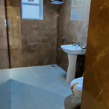 Bathroom in 3 BHK Apartment at Motia'z Harmony Greens, Kishanpura – for Sale