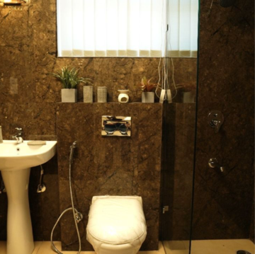 Bathroom in 3 BHK Apartment at Motia'z Harmony Greens, Kishanpura – for Sale