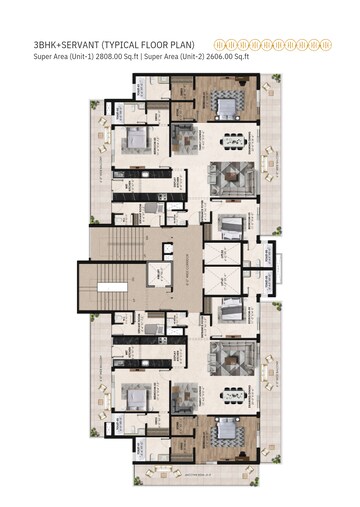 Floor Plan in 4 BHK Apartment at Sector 88 – for Sale