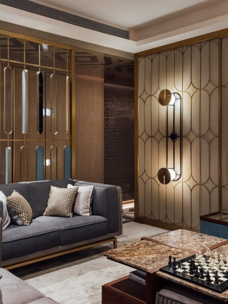 Living Room, sea-sequence 4 Bedroom 2500 Sq.Ft. Apartment In Worli Mumbai 7417026