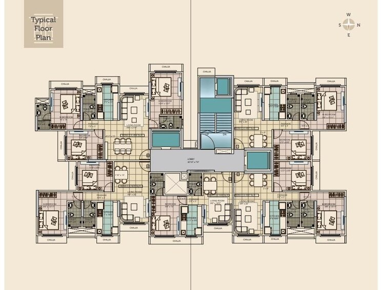 Floor Plan, kamla-lucky 3 Bedroom 904 Sq.Ft. Apartment In Borivali West Mumbai 7417262