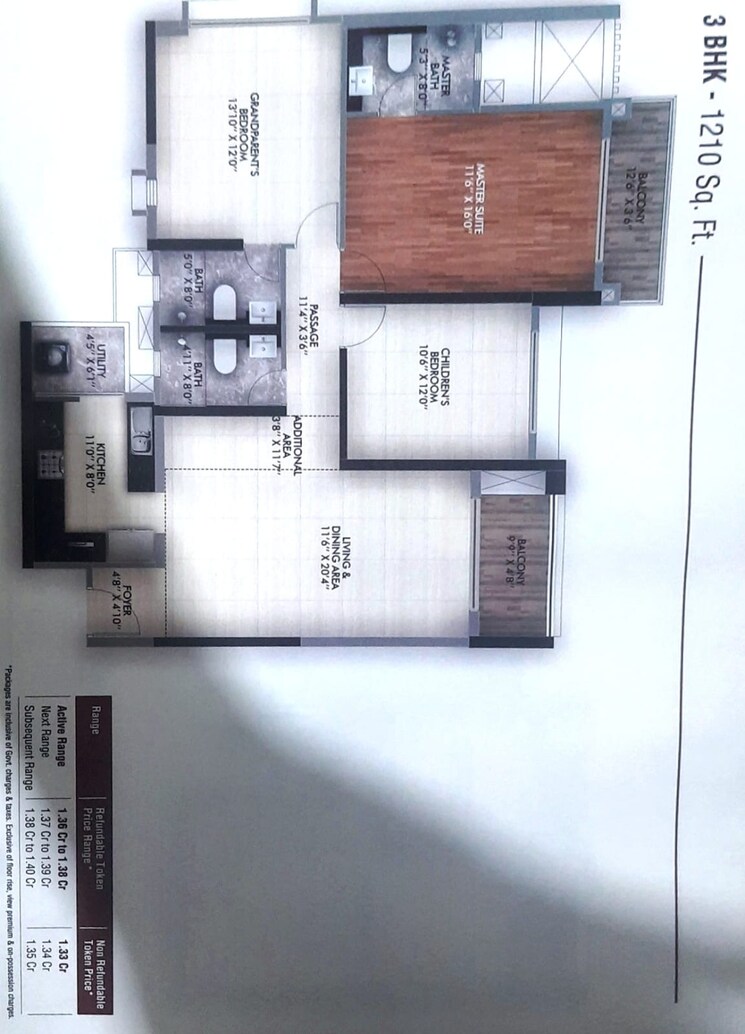 Kitchen, gera-adara 3 Bedroom 1160 Sq.Ft. Penthouse In Hinjewadi Pune 7417349