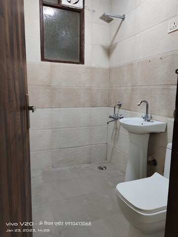 Bathroom in 1 BHK Builder Floor at Chattarpur – for Sale