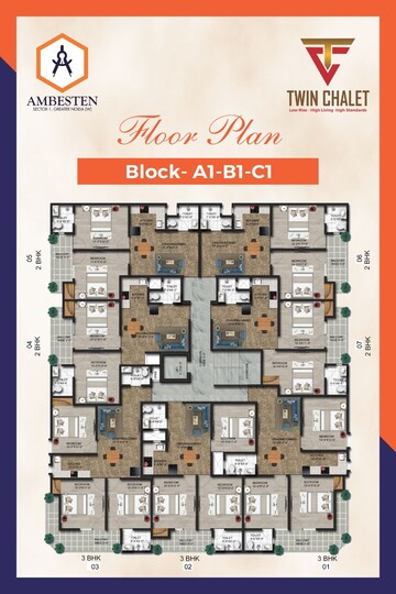Floor Plan in 2.5 BHK Builder Floor at Sector 1 Greater Noida – for Sale