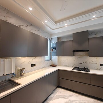 Kitchen in 3 BHK Builder Floor at Greater Kailash ii – for Sale