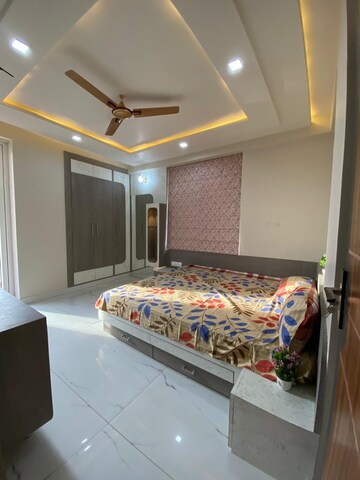 Bedroom in 3 BHK Builder Floor at SN Hare Krishna Heights, Patrakar Colony – for Sale