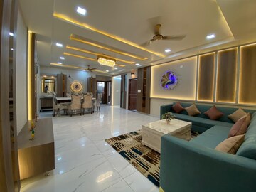 Living Room in 3 BHK Builder Floor at SN Hare Krishna Heights, Patrakar Colony – for Sale