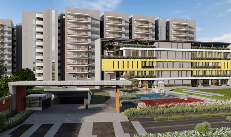 Exterior View, hallmark-sunnyside 2 Bedroom 1250 Sq.Ft. Apartment In Manchirevula Hyderabad 7419338