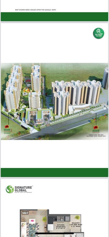 Master Plan in 2 BHK Apartment at Pareena Hanu Residency, Sector 68 – for Sale