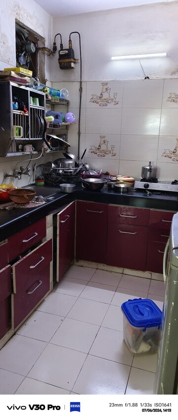 Kitchen in 3 BHK Apartment at Vasundhara Enclave – for Sale