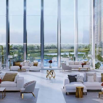 Living Room in 4 BHK Apartment at M3M Trump Tower, Sector 65 – for Sale