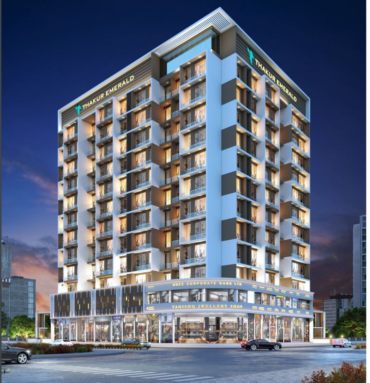 1 BHK Apartment For Resale in Thakur Emerald Sector 8 Pushpak Nagar Navi Mumbai  7423837