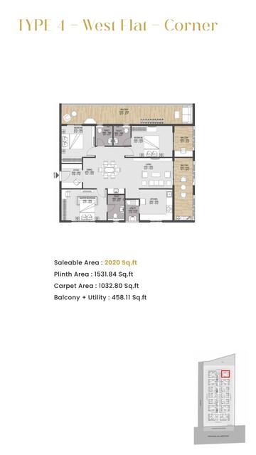 Floor Plan in 2 BHK Apartment at Velmala – for Sale