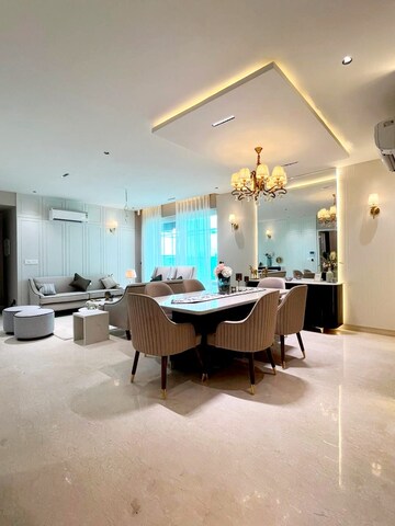 Living Room in 4 BHK Apartment at Aerocity – for Sale
