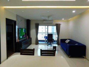 Living Room in 3 BHK Apartment at Rajapushpa Atria, Gachibowli – for Sale