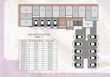 Floor Plan in 1 BHK Apartment at Empire Dashmesh Pearl, Joveli – for Sale
