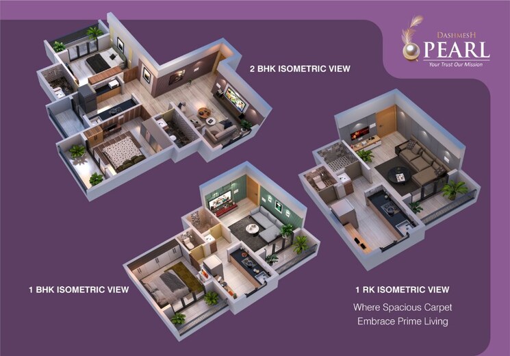 Floor Plan, empire-dashmesh-pearl 1 Bedroom 450 Sq.Ft. Apartment In Joveli Thane 7425321