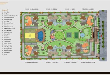 Master Plan in 4 BHK Apartment at Sublime Spring Elmas, Sector 12 Greater Noida – for Sale
