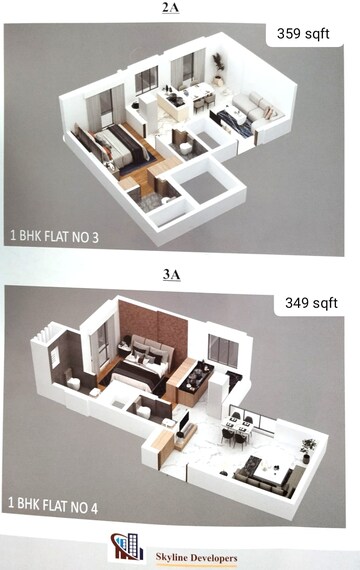 Floor Plan in 1 BHK Apartment at Andheri East – for Sale