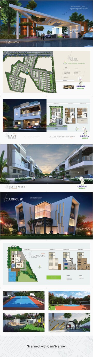 3 BHK Villa – Exterior View View at S Square Urban Greens, Peeranchuruvu - for Sale