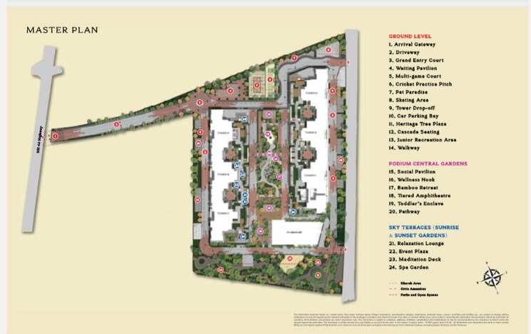 Master Plan, brigade-insignia 3 Bedroom 2145 Sq.Ft. Apartment In Yelahanka Bangalore 7430007