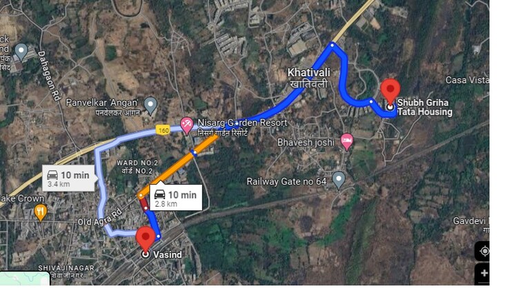 Map Location, tata-shubh-griha 1 Bedroom 360 Sq.Ft. Apartment In Vasind Thane 7430046