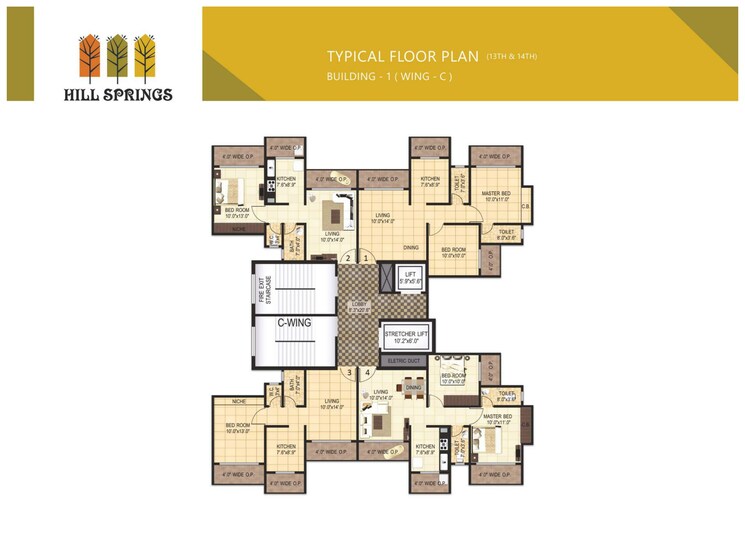 Floor Plan, asha-hill-springs 2 Bedroom 686 Sq.Ft. Apartment In Bhadwad Gaon Thane 7430835
