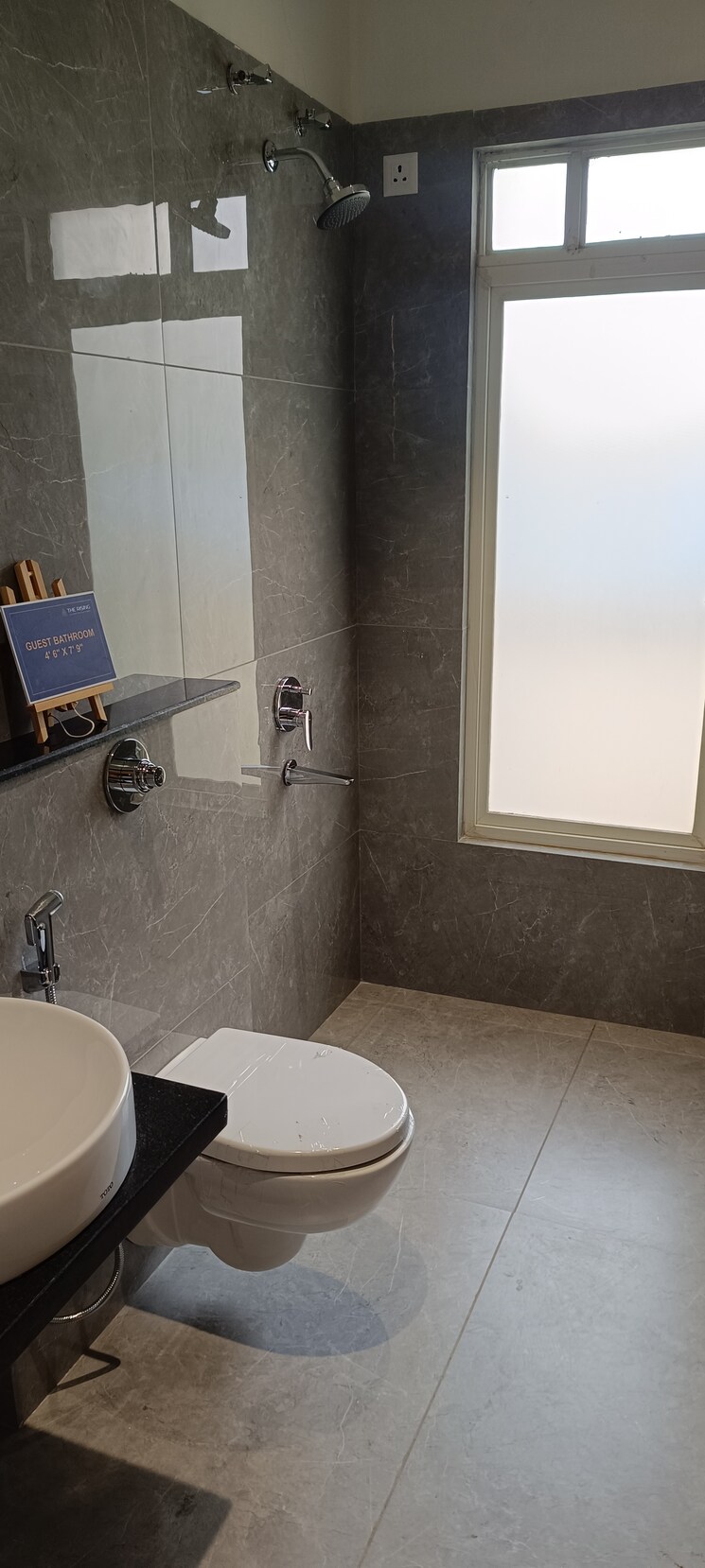 Bathroom, saniket-the-rising 3 Bedroom 960 Sq.Ft. Apartment In Kiwale Pune 7431030