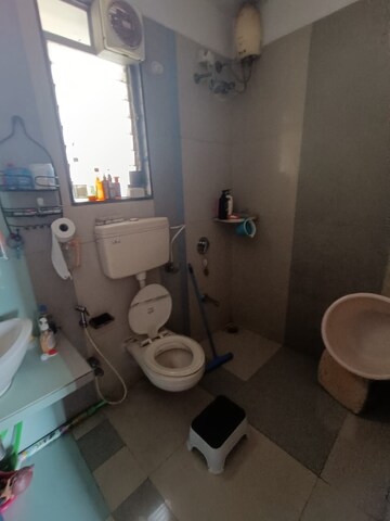 Bathroom in 2 BHK Apartment at Gajra Bhoomi Elite, Nerul – for Rent