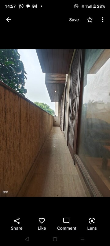 Balcony in 3 BHK Builder Floor at Greater Kailash ii – for Sale