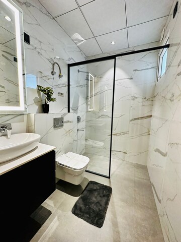 Attached Bathroom in 3.5 BHK Apartment at Chandigarh Airport – for Sale
