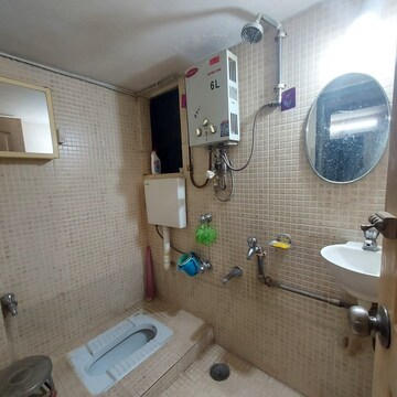 Bathroom in 1 BHK Apartment at Shree Adinath Towers, Borivali East – for Sale