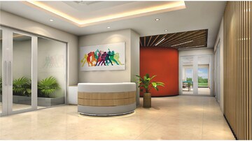 Living Room in 2 BHK Apartment at Nimbus Express Park View, Chi V Greater Noida – for Sale