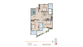 3 BHK Apartment For Resale in RR Berlin Kanakpura Jaipur  7435649