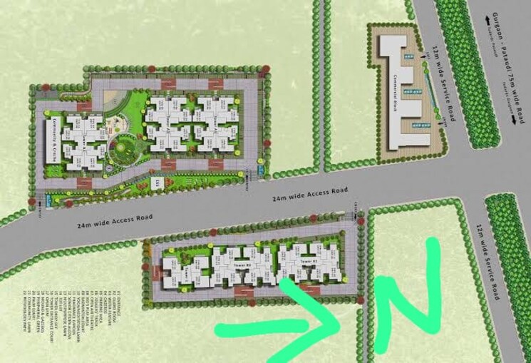 Master Plan, mrg-the-meridian 2 Bedroom 626 Sq.Ft. Apartment In Sector 89 Gurgaon 7435997