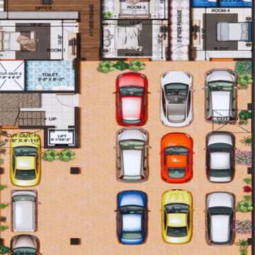 Floor Plan in 4 BHK Builder Floor at Vipul World Floors, Sector 48 – for Sale