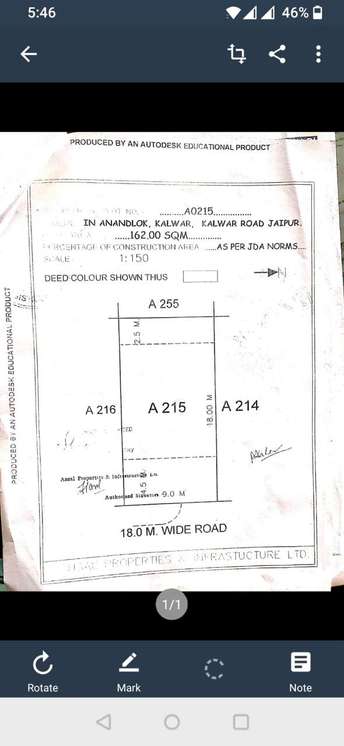 Plot For Resale in Ansal Abhilasha Homes Anand Lok Jaipur  7438762