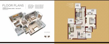 Floor Plan in 2 BHK Apartment at Irish Pearls, Tech Zone 4 Greater Noida – for Sale