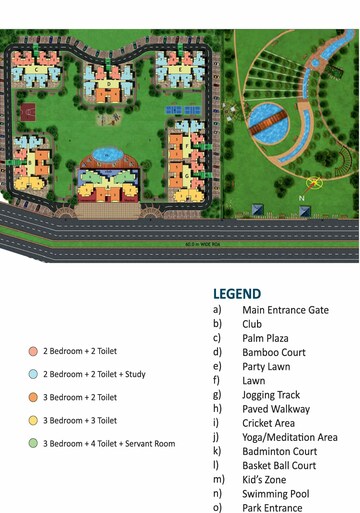 Master Plan in 2 BHK Apartment at VIctoryone Amara, Sector 16 Greater Noida – for Sale