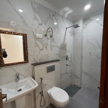 Bathroom in 3 BHK Builder Floor at Chattarpur – for Sale