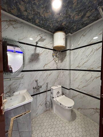 Bathroom in 3 BHK Builder Floor at Chattarpur – for Sale