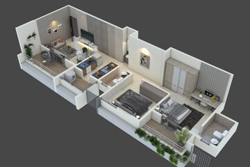 Floor Plan in 3 BHK Apartment at Ravet – for Sale