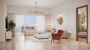 Living Room in 3 BHK Apartment at Brigade Insignia, Yelahanka – for Sale