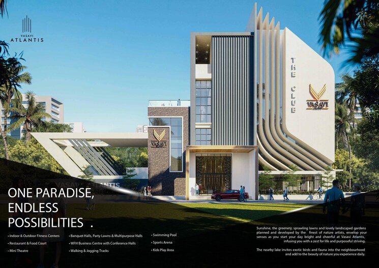 Exterior View, vasavi-atlantis 3.5 Bedroom 3030 Sq.Ft. Apartment In Narsingi Hyderabad 7445380